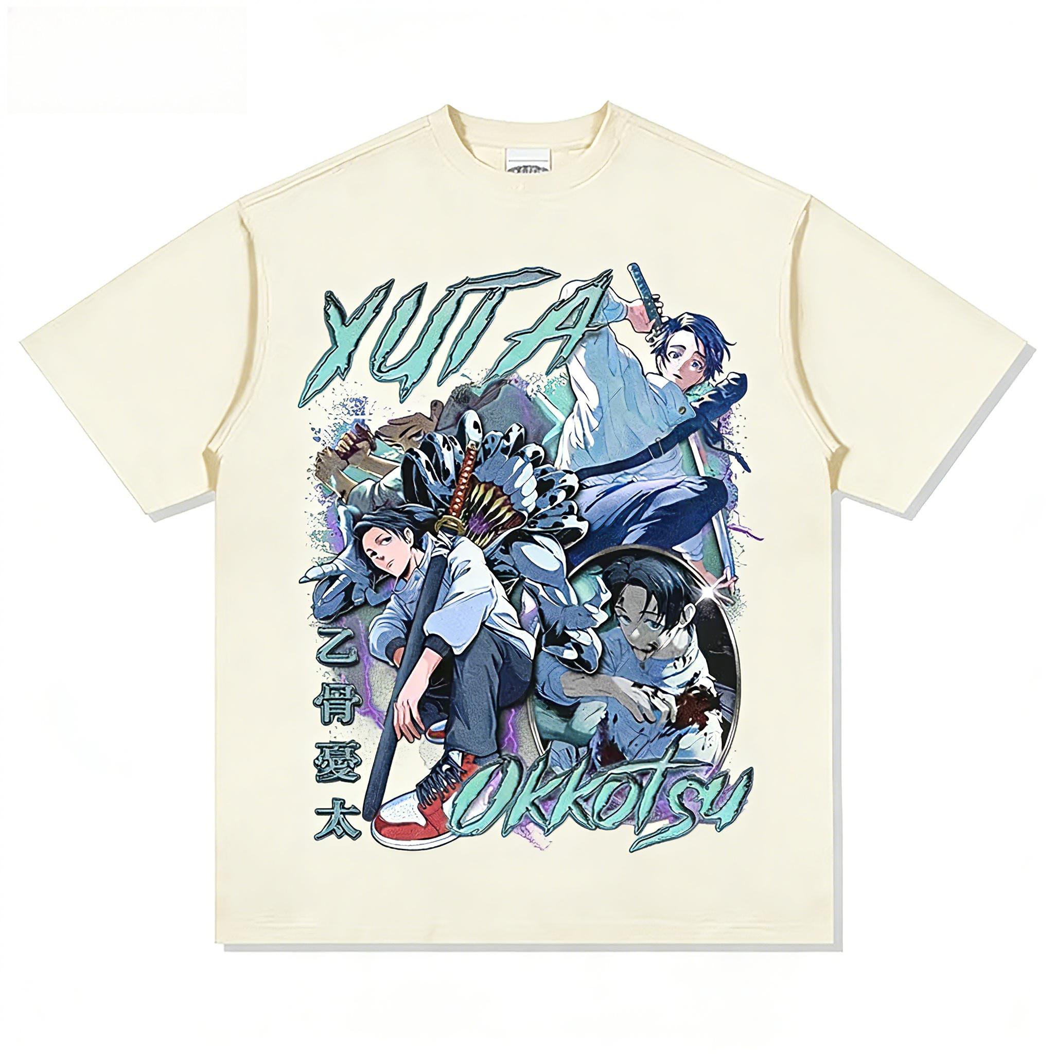 

Jujutsu Kaisen Japanese Anime Pure Cotton Tshirt Summer Unisex and Women Anime Enthusiasts Casual Sports Fashion Streetwear Shirt 4XL