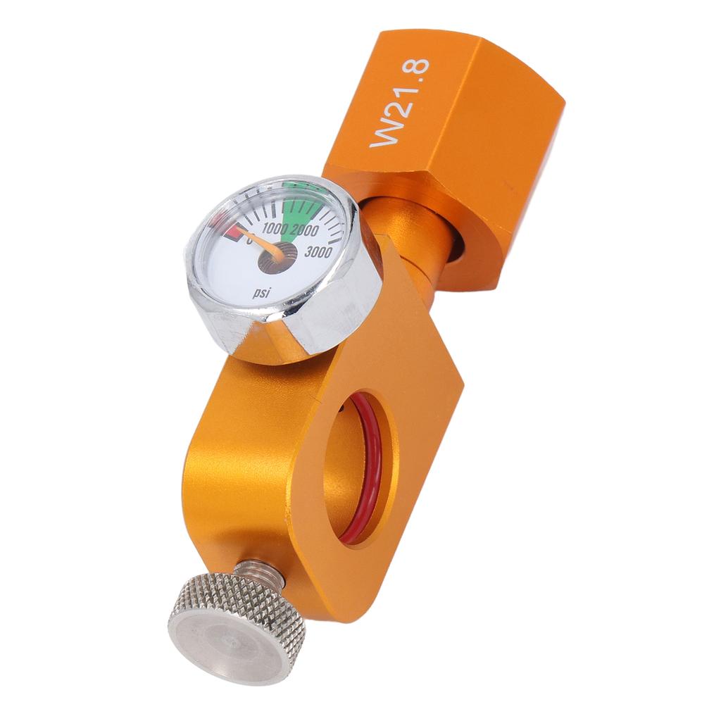 W21.8 Soda Carbonator Refill Adapter Professional High Accuracy CO2 Refill Adapter with Pressure Gauge and Deflating