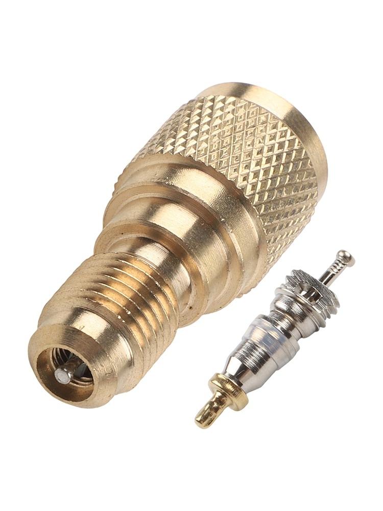 R410a Mini-Split Klimaanlage HVAC Lade-Vakuum-Adapter 1/4 auf 5/16 Messingfitting