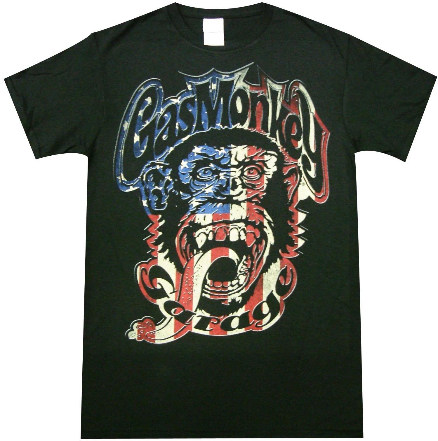 Gas Monkey Garage, Americana Monkey Logo -Officially Licensed Tee 3XL