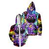Mikina s kapucí Smiling Critters Design na zip Trendy styl Dlouhý rukáv Pánská dámská módní mikina