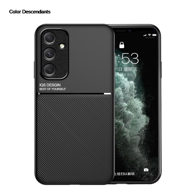 Luxury Car Case For Samsung Galaxy A25 Cover A24 4G A23 5G A22 A 25 24 22 SM-A256B/DS Soft Solid Color Magnetic Phone Shell On