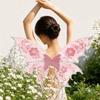 Semi-Transparent Mesh Butterfly Wings Floral Embroidered Angel Wings  Cosplay Performance