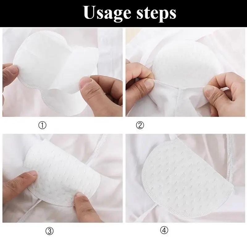 30/50/100pcs Summer Sweat Pads Deodorants Underarm Anti Perspiration Sweat Pads Disposable Armpit Absorb Useful Shield Pads
