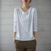 New ArriVals Open Run Women V Neck Long sleeVe T shirT Solid fiT