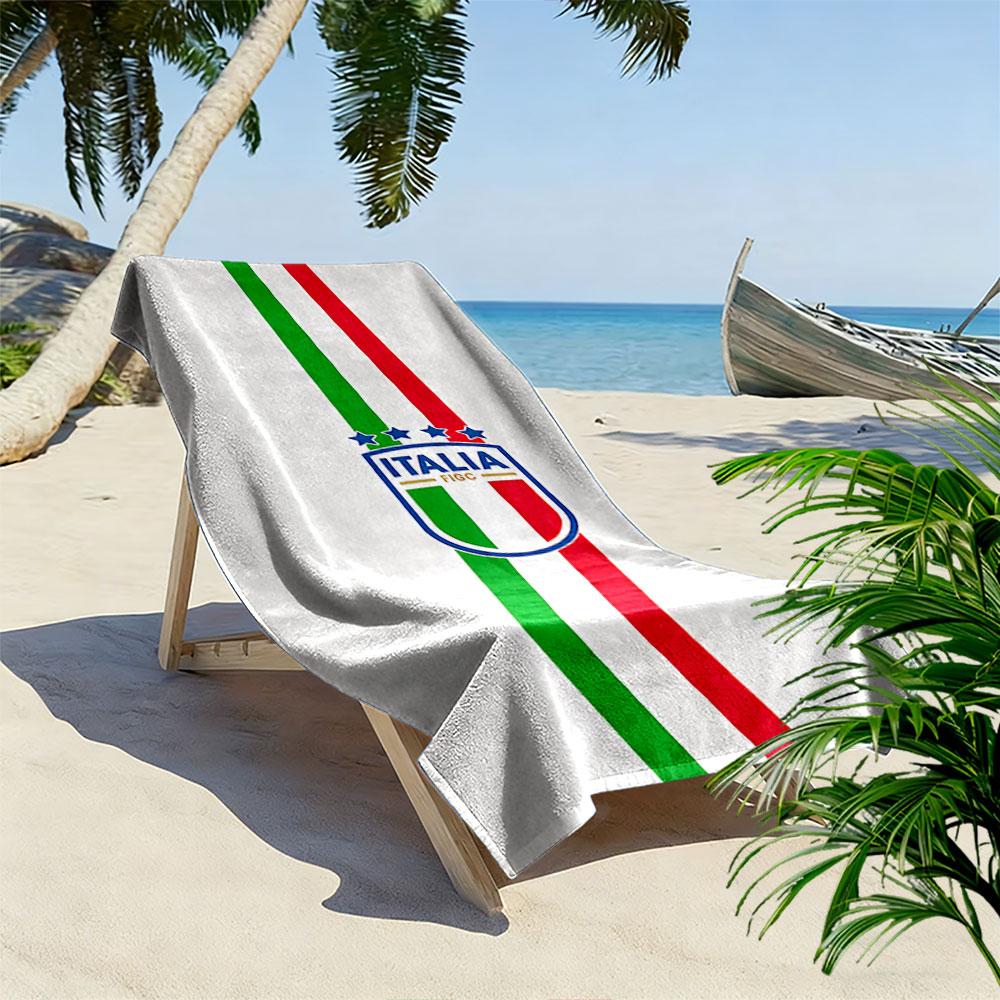 Italia Flag Design Beach Towel Beach Towel Quick-drying for Travel Outdoor Sports Jogging Beach and Swimming