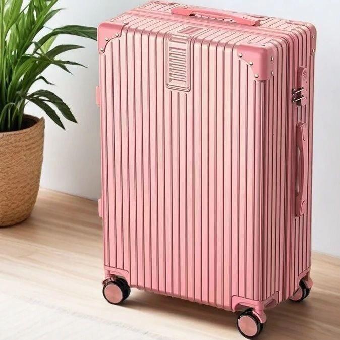 30-Inch Retro Large Capacity Travel Suitcase with Universal Wheels and Durable Lock for Men, Women, and Students