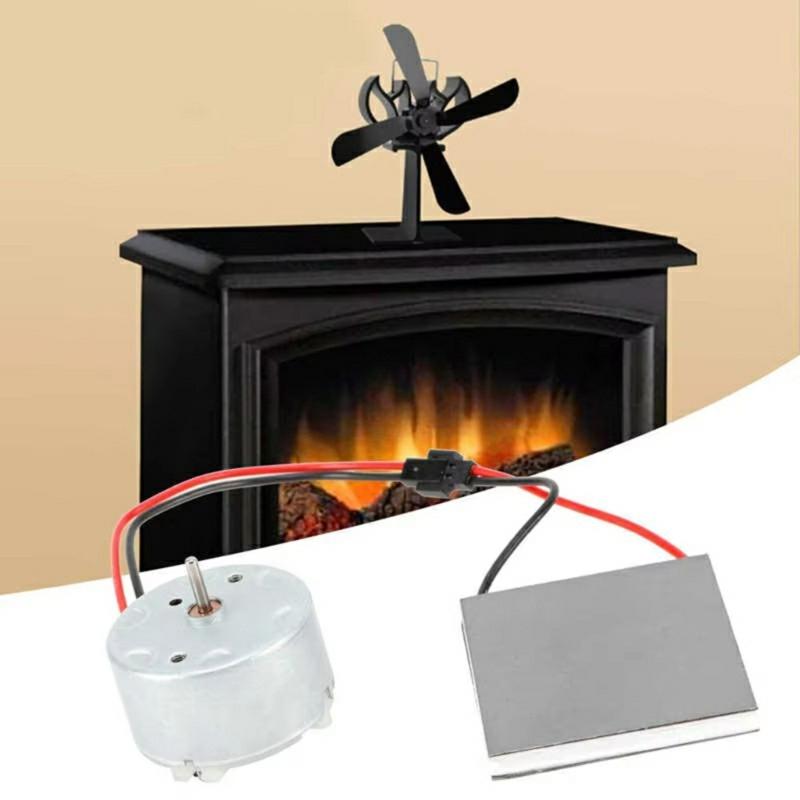 Fire Place Fan Accessories Motor Power Generation Sheet Heat Powered Stove Fan High Efficiency Low Noise Replacement