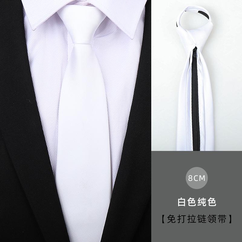 Tie Men'S Dress Business Handsome Blue Strip Zipper Professional Wedding Groom Korean Version Zipper Hand Tie