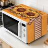 Floral Microwave Cover Universal Dust Protector Mat Microwave Oven Dust Cover  Kitchen Appliance