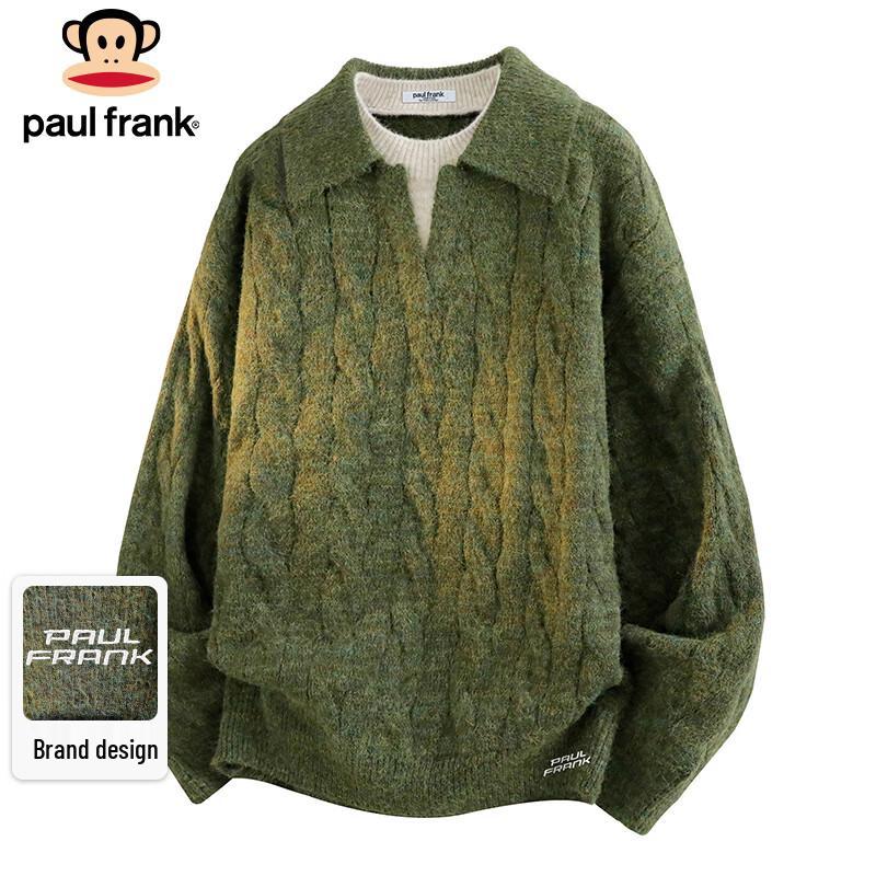 Paul Frank Men's Cable Knit Turtleneck Sweater