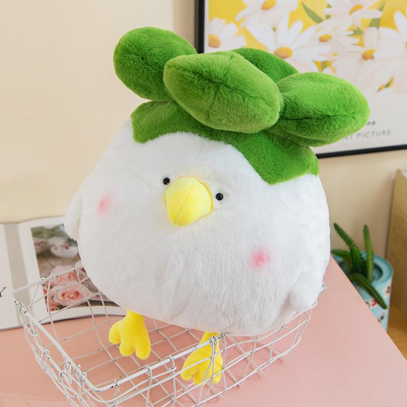 Plush Cabbage Chicken Toy Animal Stuffed Doll Kids Birthday Gifts Decoration