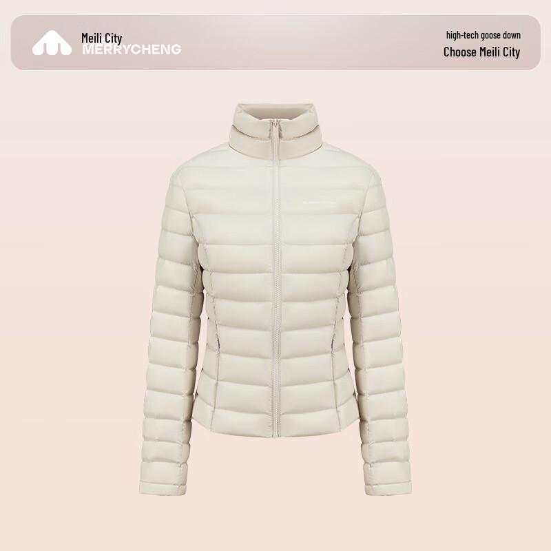 Women's Lightweight Stand Collar Goose Down Jacket M561WYR062