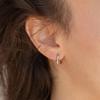 EManco Fashion Stainless Steel Chunky Hoop Earrings for Women Gold Plated Thick Texture Geometric Circle Earring Vintage Jewelry