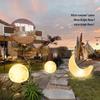Solar-Powered Moon Lamp for Garden and Yard - Waterproof Decorative Outdoor Light