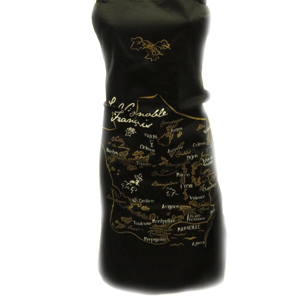 Les Trésors De Lily [L4716] - Designer Apron 'Le Vignoble Français' Black