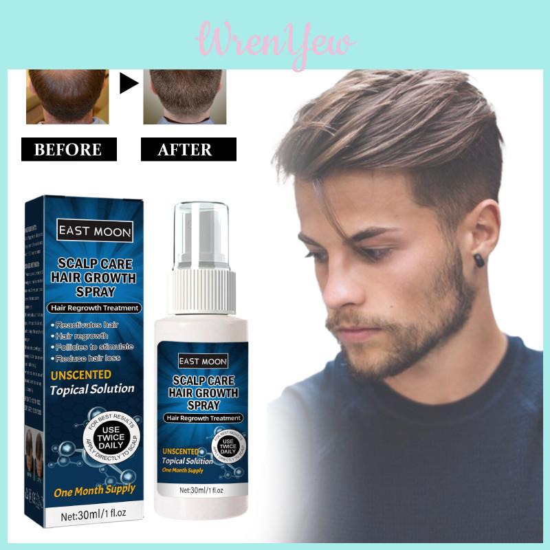 East Moon Men's Hair Growth Spray For Thicker Hairline And Prevents Hair Loss