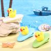 Yellow Duck Resin Figurine for Micro Landscape Decoration
