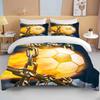 Cool Football Soccer 3D Bedding Set Duvet Cover Pillowcases Comforter Bed Linen Room Decor For Boys Gift Twin Queen King Size
