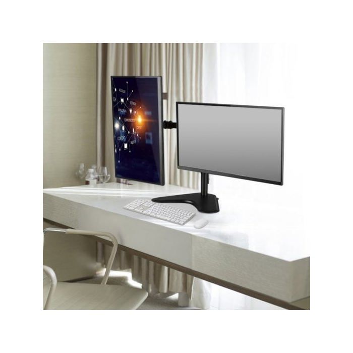 Support de bureau - ewent - ew1536 - 2 écrans jusqu'à 32'' - charge max 16 kg - noir