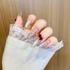 2026 Korean Style Cat Manicure: Medium-Long Wearable Nail Tips, Handmade & Detachable