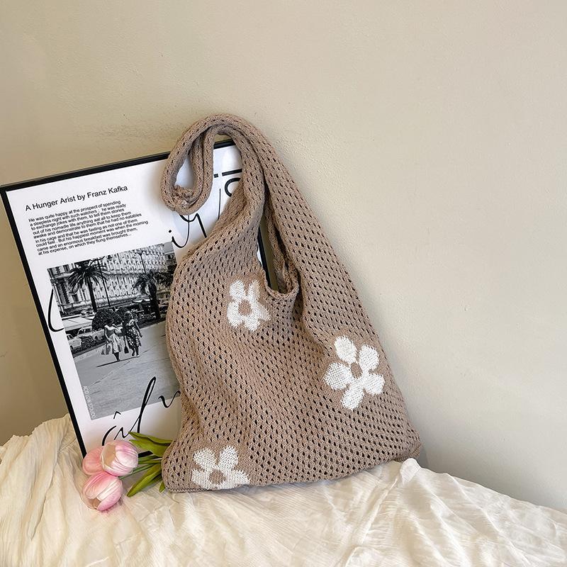 

Summer popular new woven women s bags, portable woven bags, fashionable shoulder mesh bags, beautiful seaside travel хаки