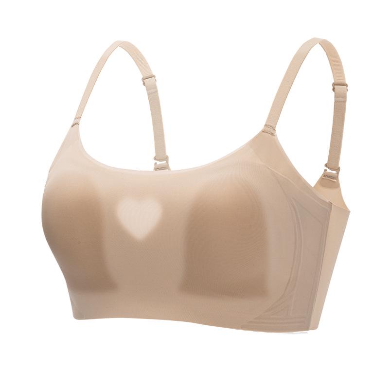 Jelly Strip Breathable Bunny Ear Bandeau: Women s Push-Up Lift Invisible Seamless Bra for Small Busts. XL (120-135 lbs) 38/85ABC