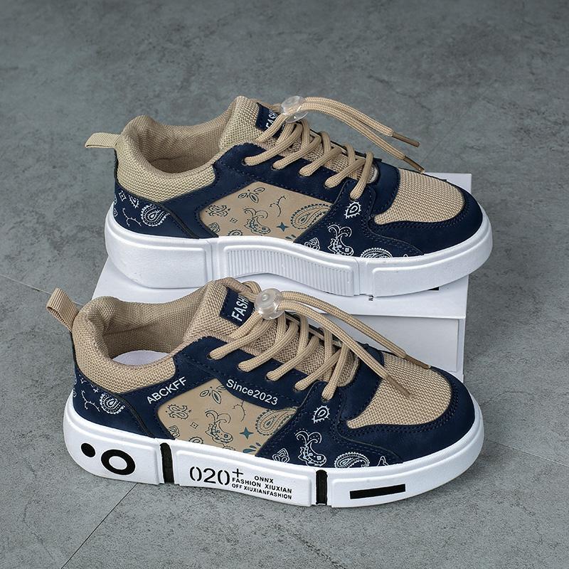 Children's Skateboard Shoes Spring and Autumn New Thick Soles All the Fashion Shoes Breathable Cushioned Non-slip Casual Shoes