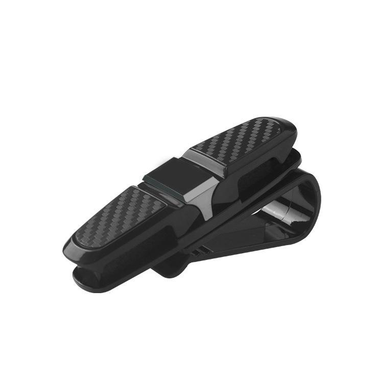 Carbon Fiber Car Visor Clip: Multifunctional Holder for Tickets, Cards, and Eyeglasses
