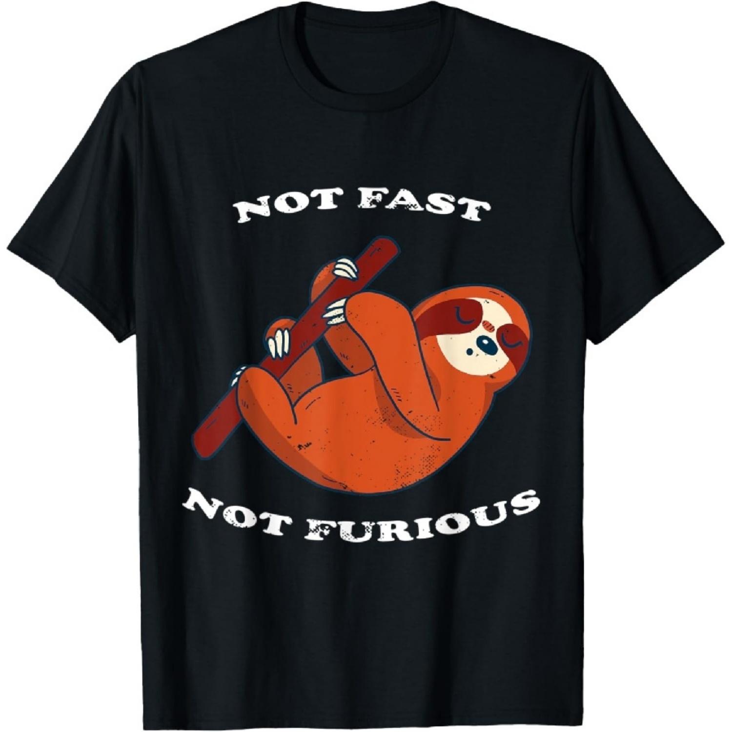 Не Быстрый Не Яростный Ленивец Футболка2 XXXXXL чёрный