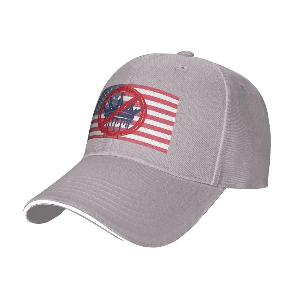 No Kings Flag USA Unisexs Womens Baseball Cap New Outdoor Cap Hip Hop Snapback Hats Summer Adjustable Hat