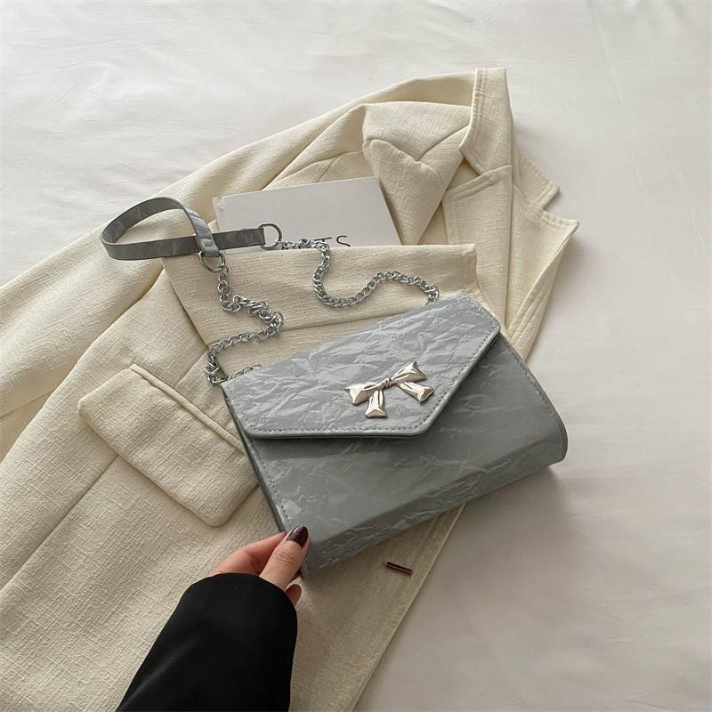 Stylish And Chic Women s Casual Square Shoulder Bag Ideal For Summer Street Fashion серый