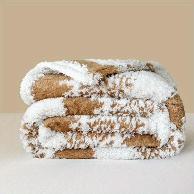 1pc Soft & Cozy Throw Blanket - Warm Flannel for Sofa, Office Shawl, Bedroom, Camping & Travel , Office Shawl