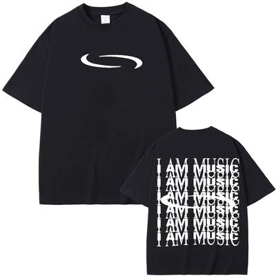 Raper Playboi Carti I AM MUSIC Koszulka z Logo Opium Ken Carson Narcissist Tour Antagonist Rap Męska Codzienna Bawełniana Oversize Koszulka