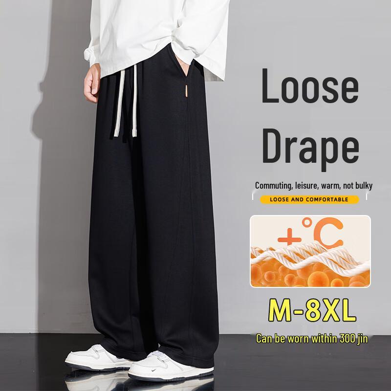 

Men s Loose Fit Heavyweight Straight Casual Pants 5XL