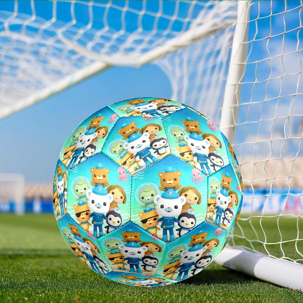 Ocean Explorers Adventure Size 5 Soccer Ball, Suitable for Training and Matches, High-Elasticity, Wear-Resistant Material Gift for Fan