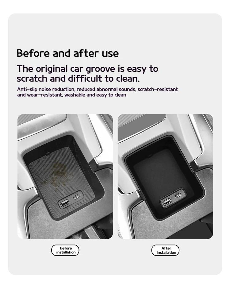 Suitable for 24-25 Xiaopeng MONA M03 central control lower storage box modified storage box decorative partsInternalAccessories