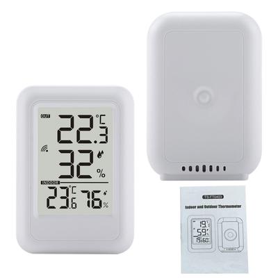 Thermomètre Intérieur Extérieur Écran 2,56 Pouces Appareil Numérique de Surveillance de la Température et de l'Humidité