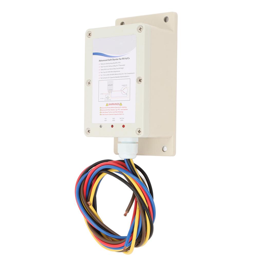 RV Air Conditioner Soft Start 1.25 Tons Capacity 15000 BTU Cooling Power Water Resistant RV AC Soft Start Kit for