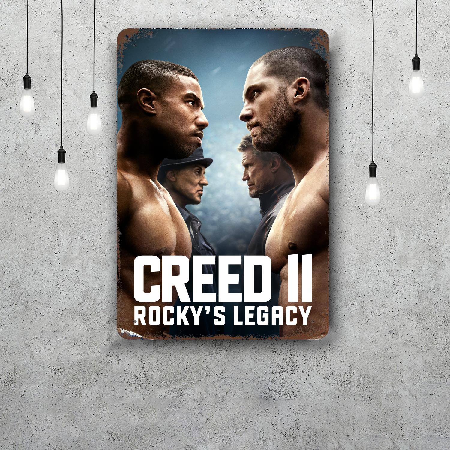 

Creed III Creed II Metal Signs wall decor Vintage Tin Signs Captain Metal Poster Decor for Bar Pub Club Wall Decoration 20x30cm（7.8x11.8inch）
