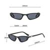 Xiaomi Y2K Small Cat Eye Sunglasses Unisex Retro Narrow Shades UV400 Fashion Decorative Eyewear for Street Party Daily Outdoor