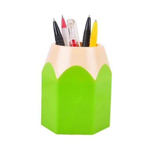 Pencil Shaped Make Up Brush Pen Holder Pot Office Stationery Storage Organizer School Supplies for kids Pens Holder