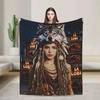 Warm Blanket Decorative Shakira Throw Blanket Singer Pop Flannel Bedspread For Living Room Street Trend Sofa Bed Cover
