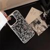 Luxury Electroplated Silver Frame Art Butterfly Flower Case for iPhone 16 Pro Max 15 14 Plus 13 12 Pro 11 Acrylic fall protection Cover