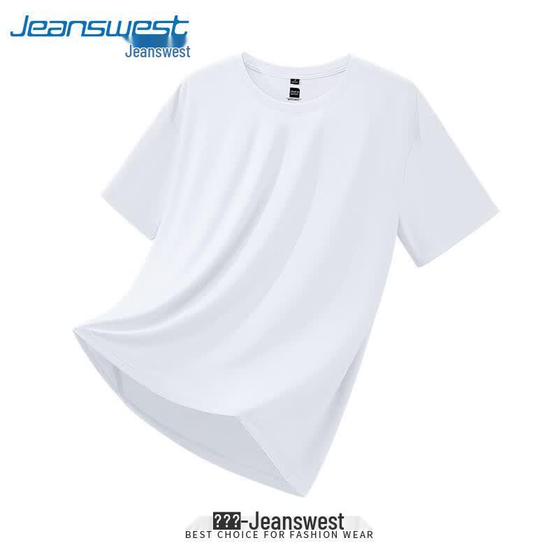 Jeanswest Men's Ice Silk Quick-Dry Mesh Short Sleeve T-Shirt