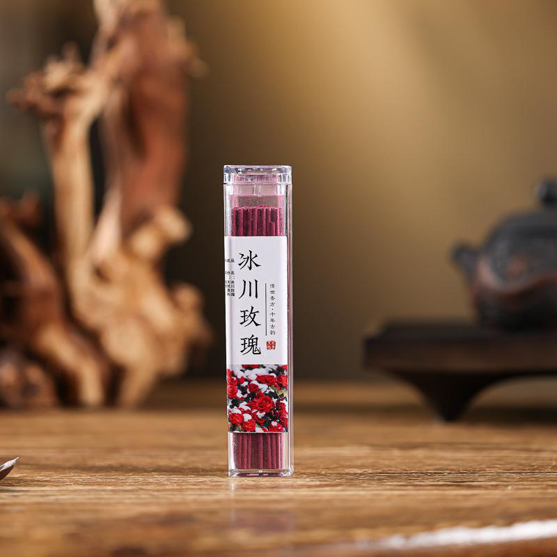 Home Incense Stick Natural Portable Rose Lavender Incense Sticks for Travel Aroma Blessing Ceremony Pray Buddha Pocket Incense Rose