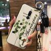 Flower Anti-knock Phone Case For Xiaomi Redmi 8 Silicone Wristband Anti-dust Soft case Fashion Design Phone Holder Ring