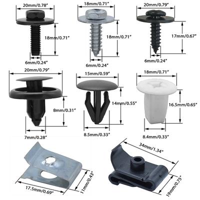 Clipes de Cobertura Inferior do Motor Parafusos de Para-choque Kit de Rebites para Toyota
