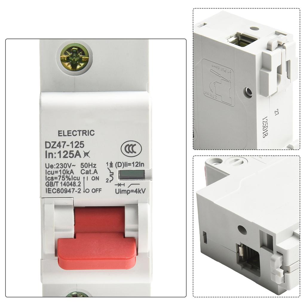 1P AC Circuit Protector Rated at 125A Reliable Solution for Safeguarding Against Electrical Faults in For PV Systems