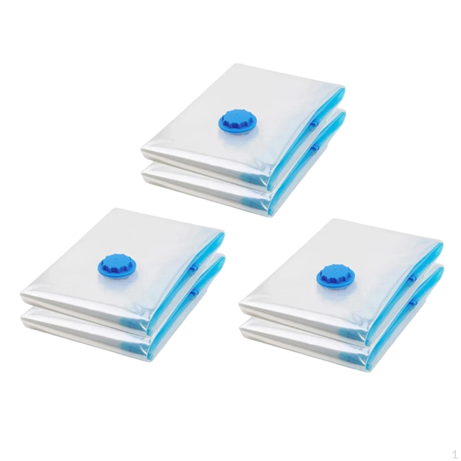 

10 Pieces Vacuum Storage Bag Compression Organizer Air Removal PET Material Tear Resistant 6 Piece